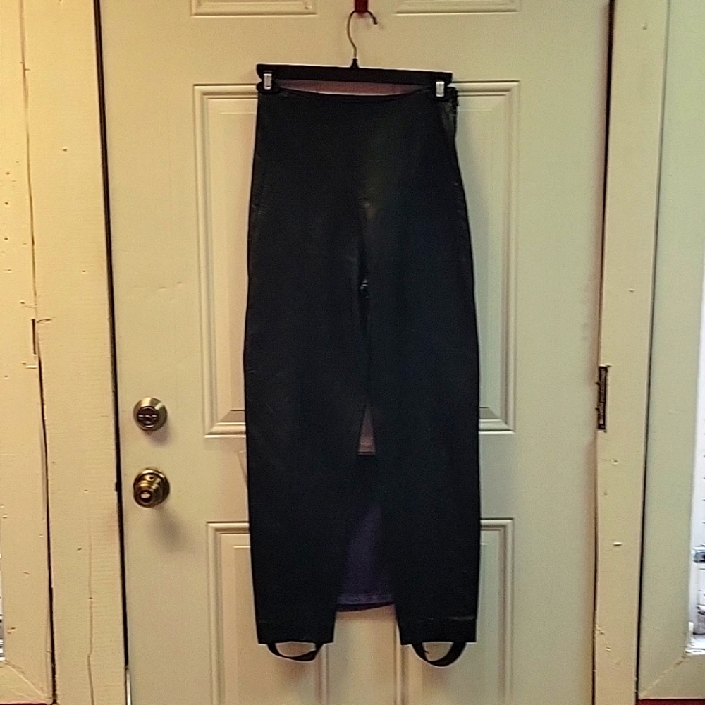Black leather pants